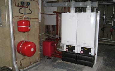 Commercial plant room installation