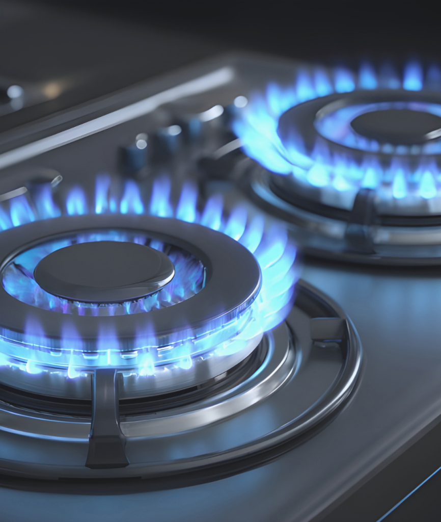 Gas fire hob cooker